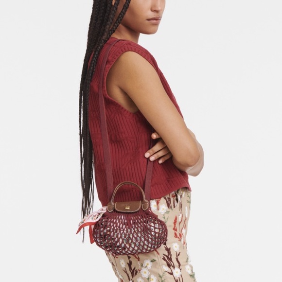 Longchamp Handbags - Longchamp Le Pliage Filet XS Mesh Bag